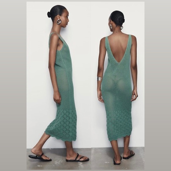 Strappy Chenille Dress / beach cover up - Picture 2 of 4